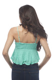 Hollywood Star Fashion Baby Doll cami Crop Top with adjustable straps