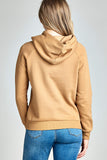Khanomak Women's Long Sleeve Brushed Pullover Hooded Sweatshirt