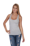 Hollywood Star Fashion Women's Racerback Stretch Long Tee Basic Top