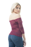 Half Sleeve Off Shoulder Lace One Size Top