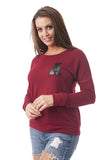 Crew Neck Long Sleeve "A" Sweater Top