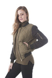 Quilted Contrast Bomber Padding Jacket