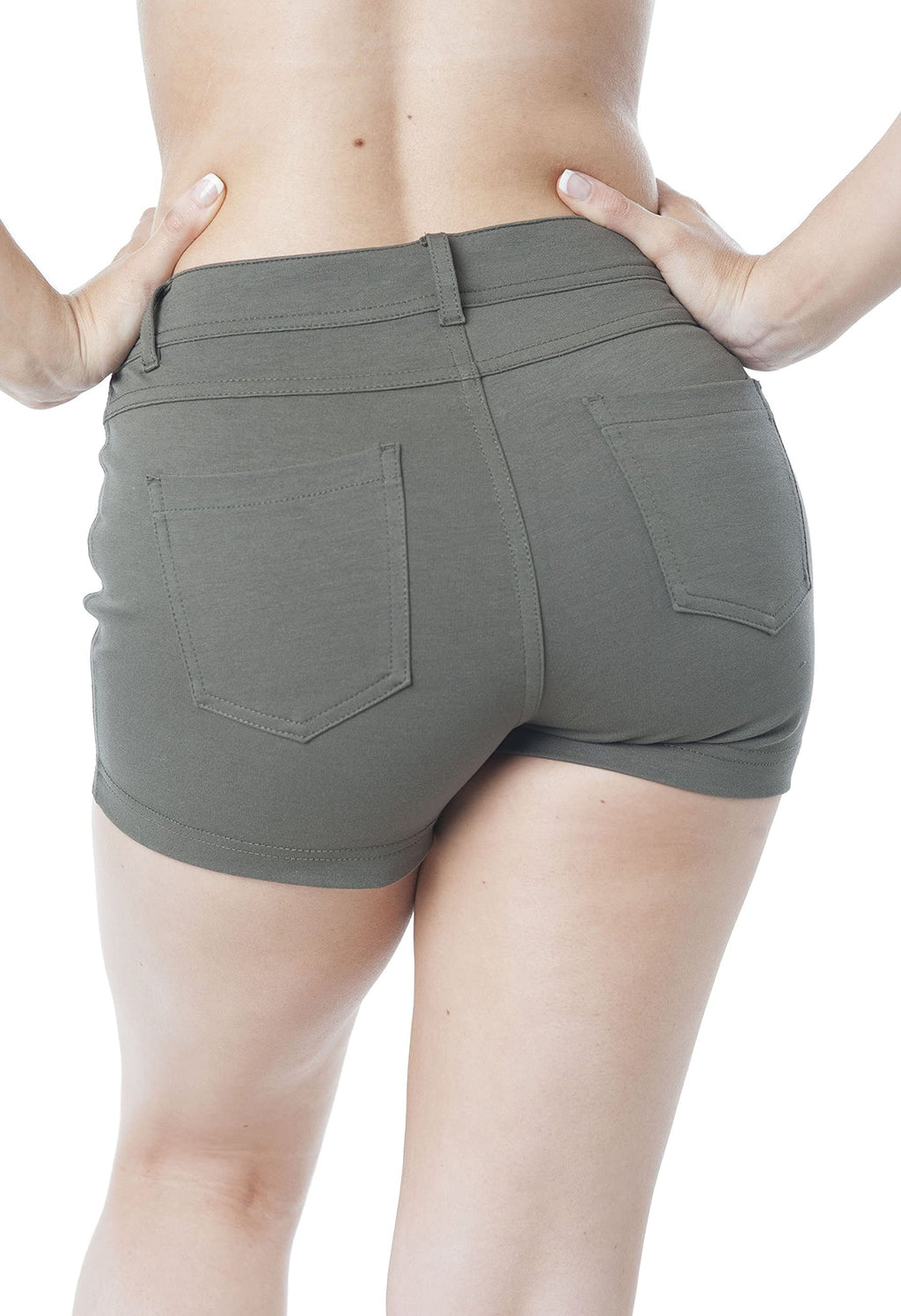 Solid 5 Pocket Spandex Short