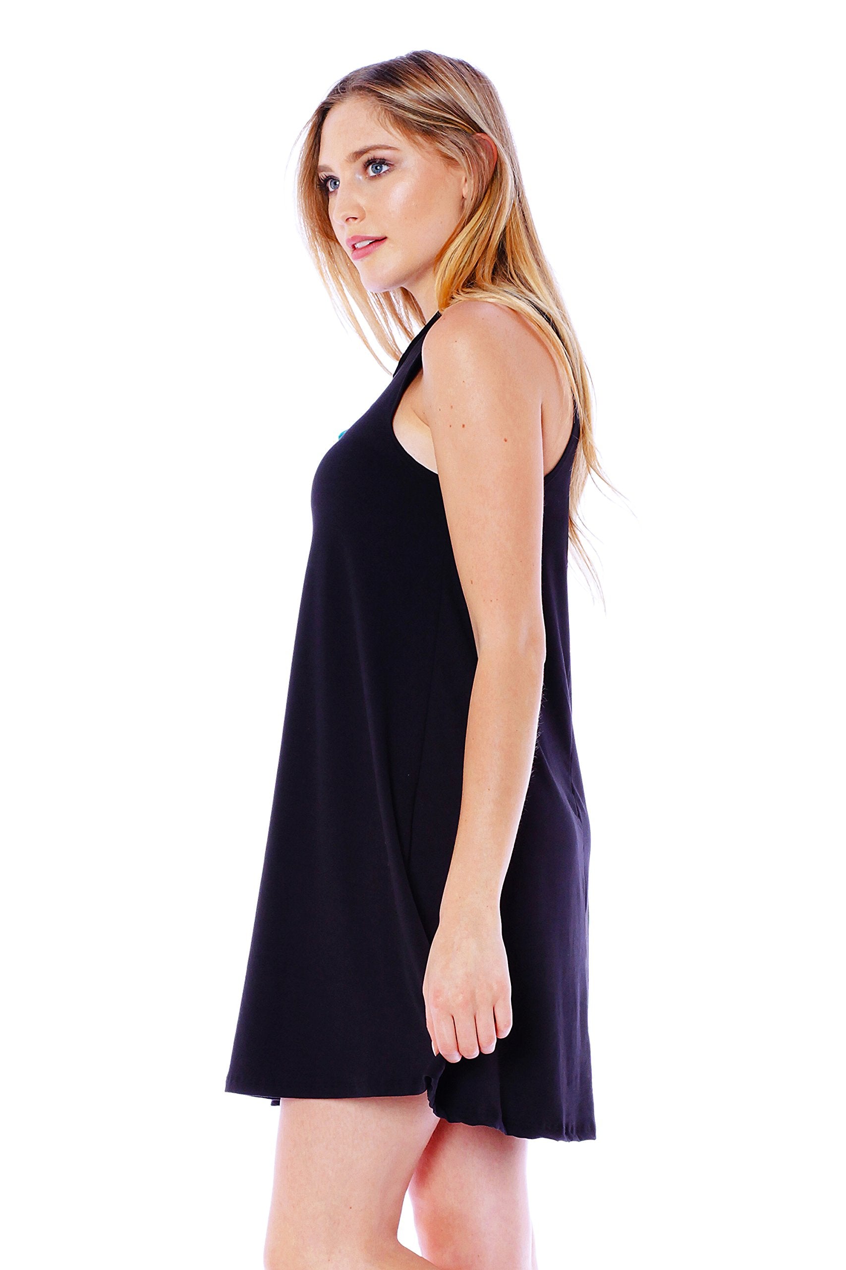 Sleeveless Oversized Shirt Dress Top