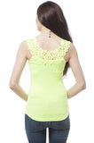 Hollywood Star Fashion Plain One Size Lace Trim On Top With Ribbed Sides