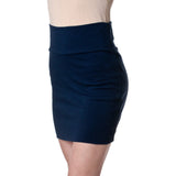 Stretch Simple Cotton Mini Skirt Minijoup Basic Plain Skirt