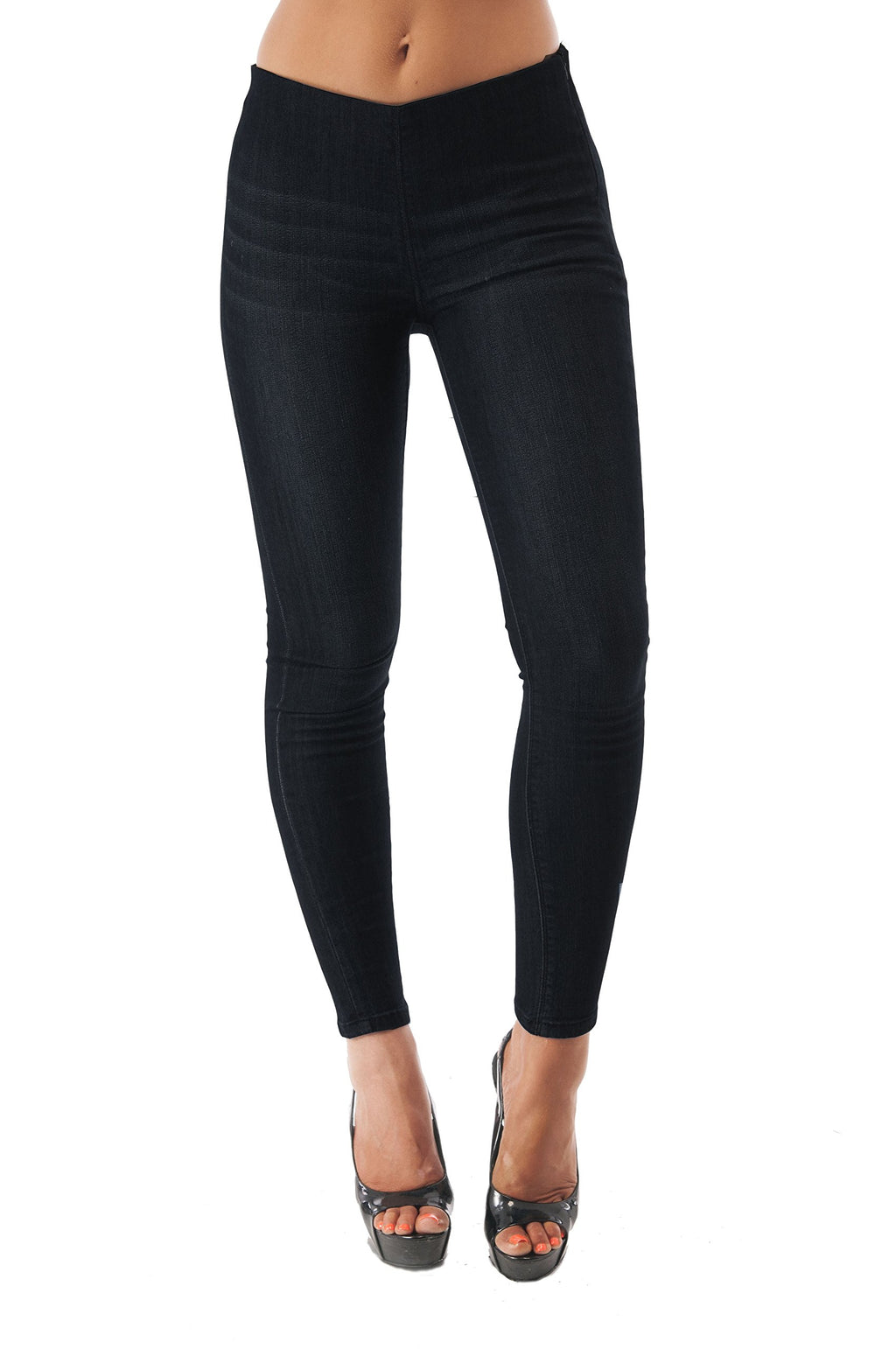 Hollywood Star Fashion High Waisted Denim Jegging Pants