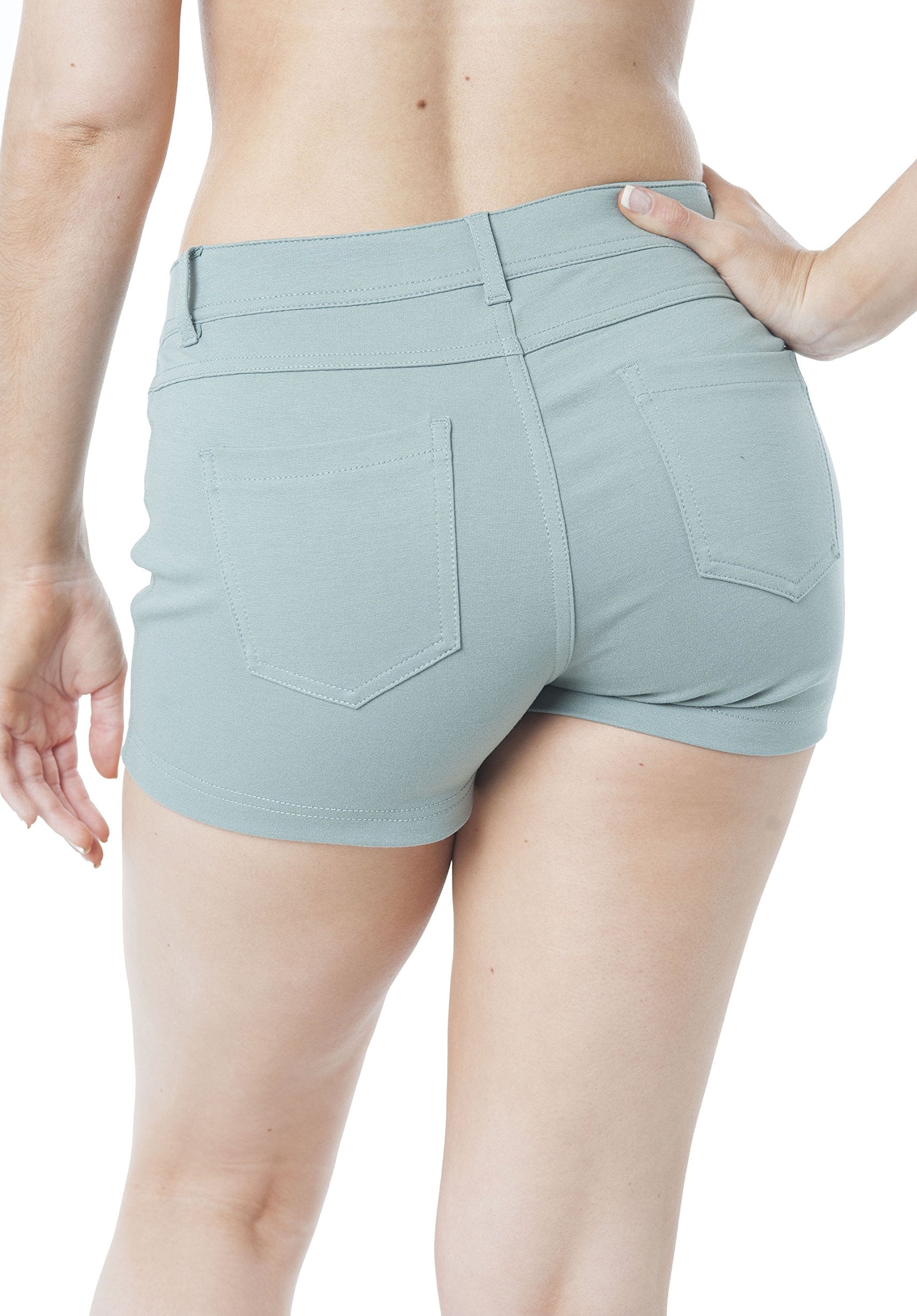 Solid 5 Pocket Spandex Short