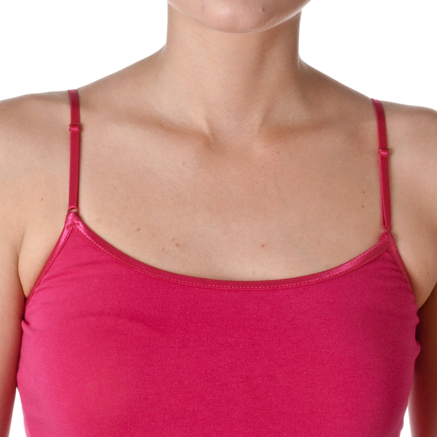 Hollywood Star Fashion Regular Length Spaghetti Strap Tank Top Camis Basic Camisole Cotton Plain Solid Color1