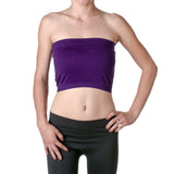 2NE1 Apparel Women's Basic Stretch Layer Seamless Tube Bra Bandeau Top, Purple, One Size