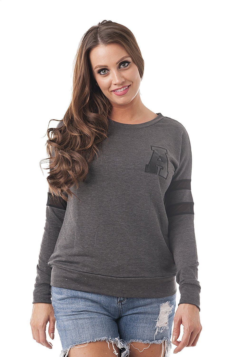 Crew Neck Long Sleeve "A" Sweater Top