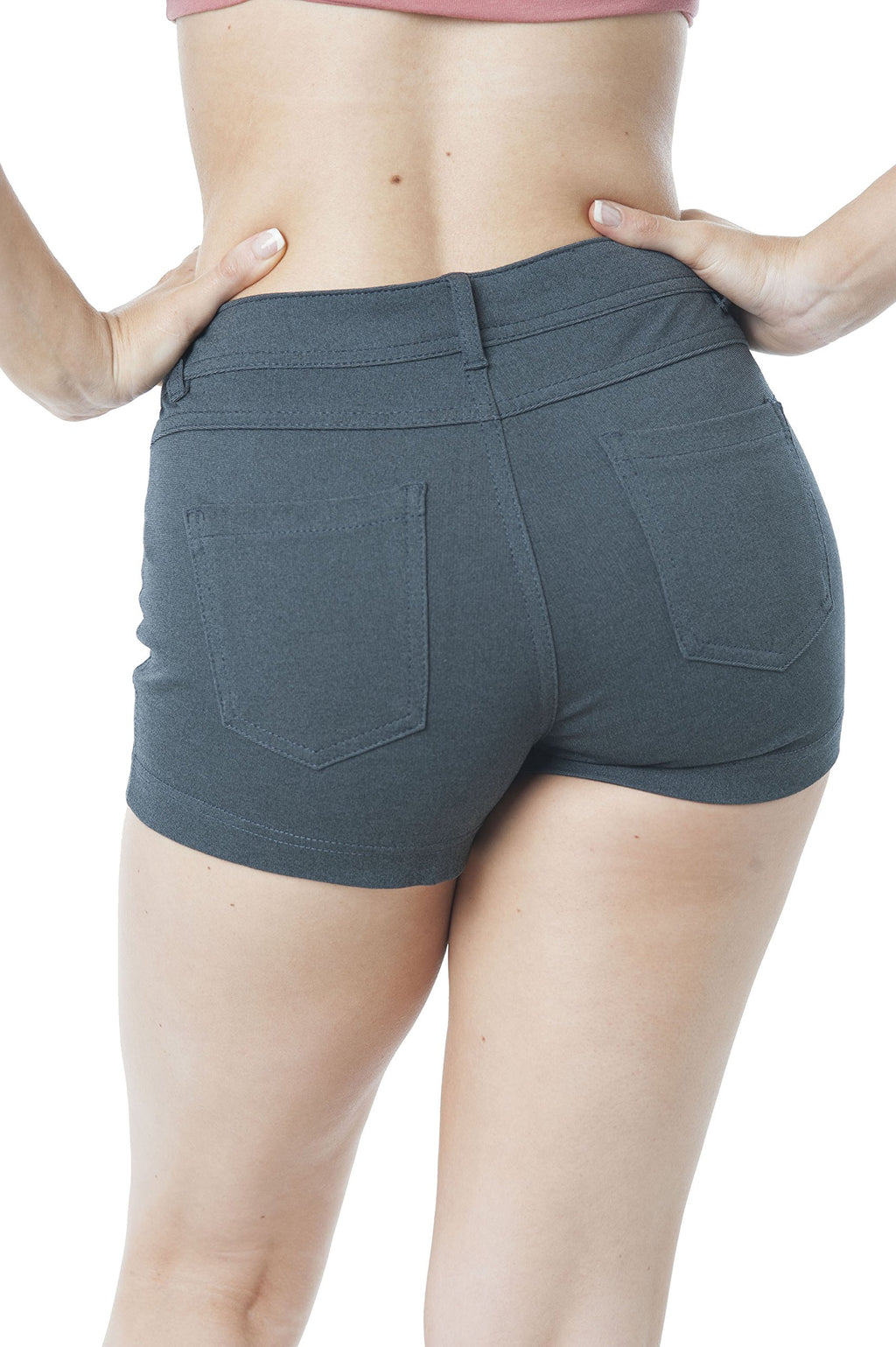 Solid 5 Pocket Spandex Short