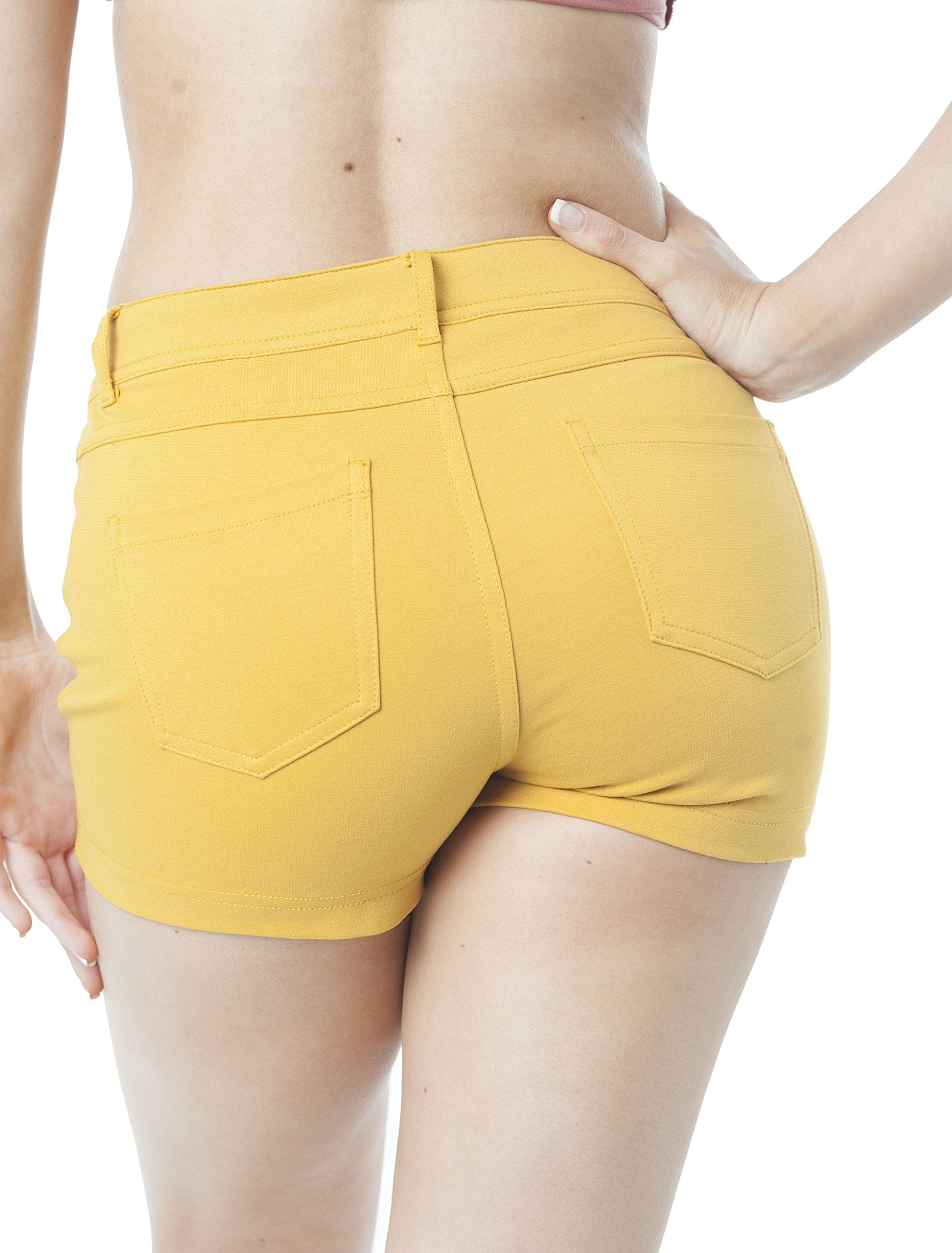 Solid 5 Pocket Spandex Short