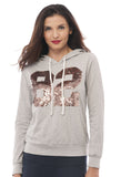 Hollywood Star Fashion Long Sleeve #82 Sequin Embroidered Hoodie Top