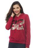 Hollywood Star Fashion Long Sleeve #82 Sequin Embroidered Hoodie Top