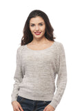 Hollywood Star Fashion Scoop Neck Dolmin Top Sweater