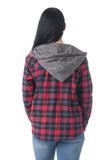 Long Sleeve Shirt With Detachable Two Tone Terry Hood