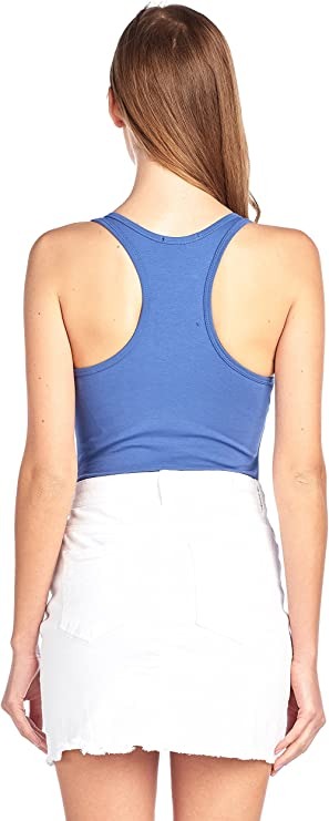 Sleeveless V Neck Solid Racer Back Snap Bottom Bodysuit
