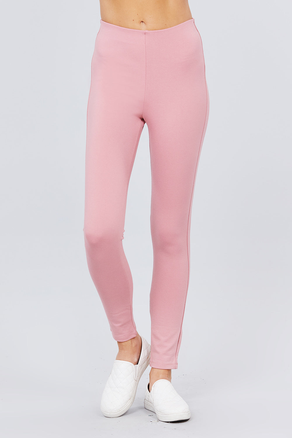 Women's Waist Elatic Band Ponte Pants
