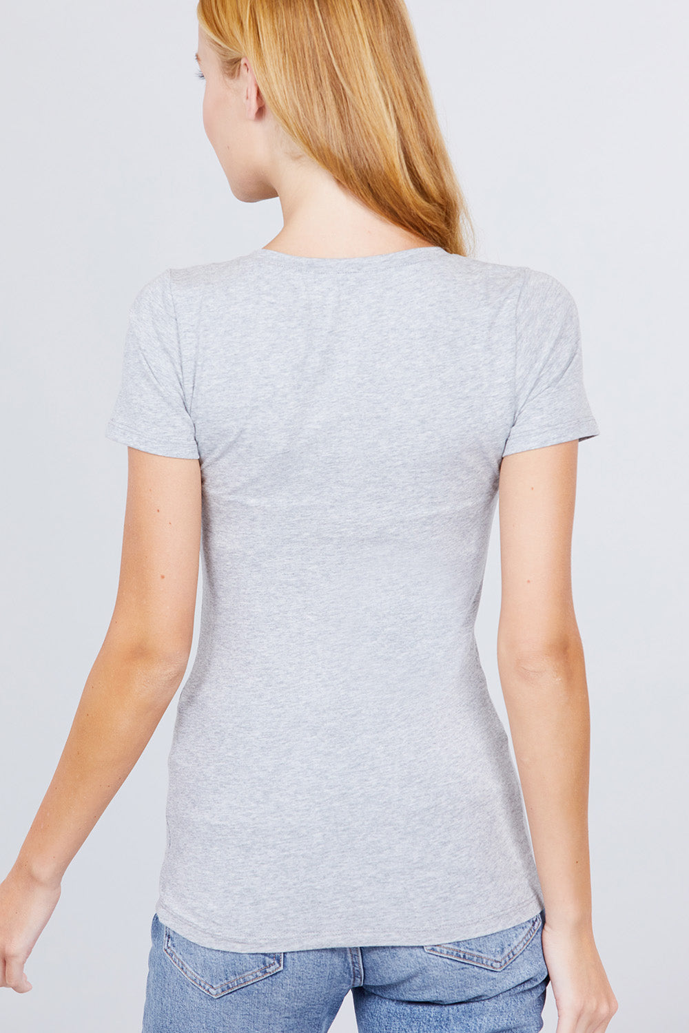 Women's Scoop Neck Short Sleeve Jersey Sexy Top
