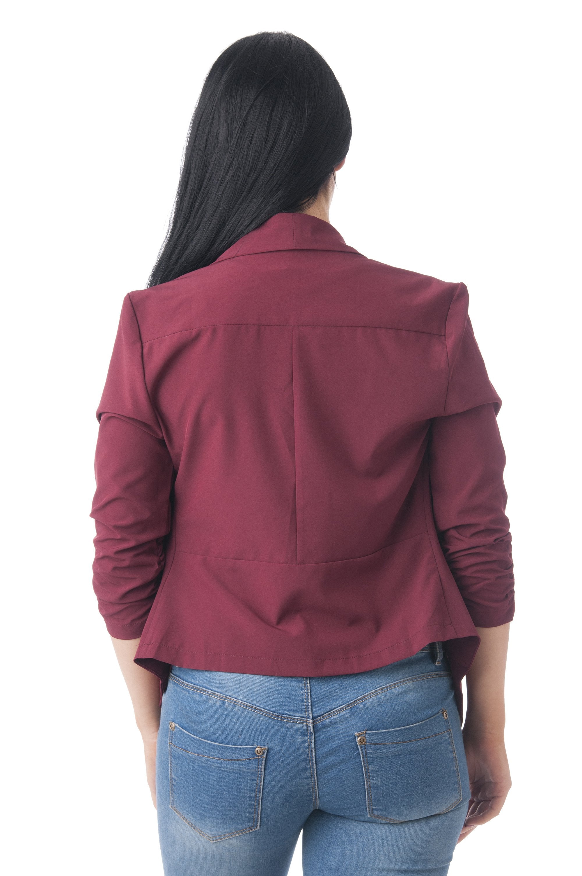 Women's Slim fit Casual Suit Blazer with half sleeves