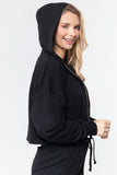 Women's French Terry Sweatshirt Zip Up Pullover Hoodie Jacket