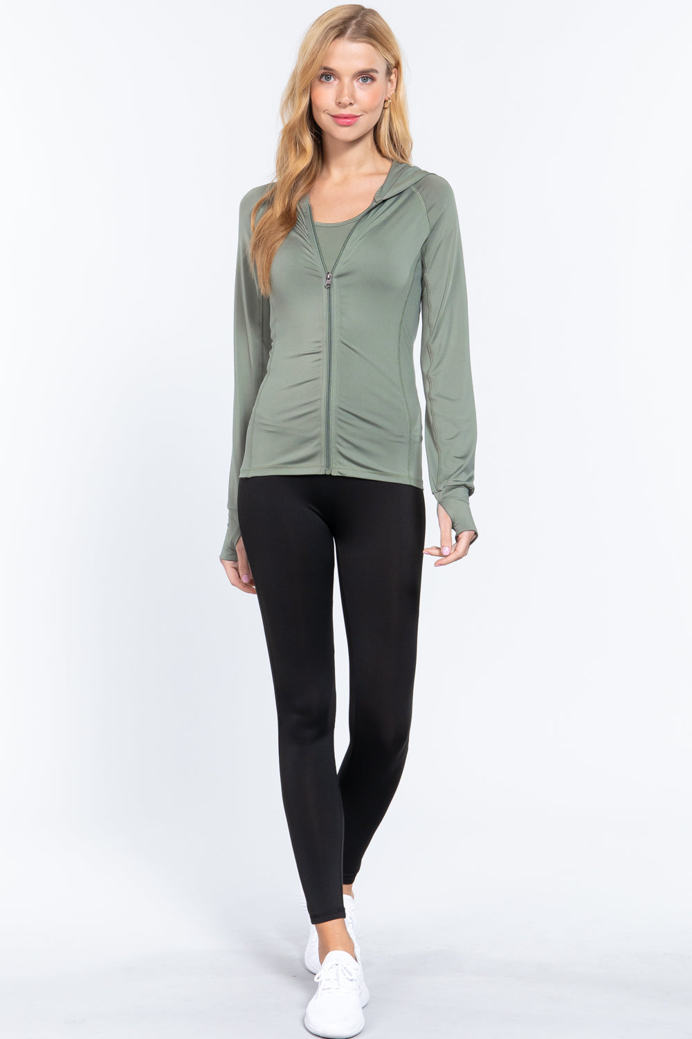 Women's Zip Up Long Sleeves Jogger Hoodie Workout Track Jacket