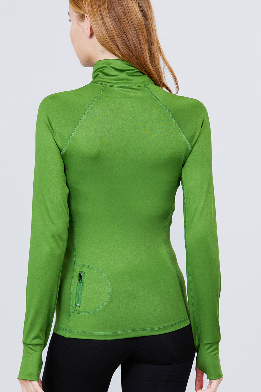 Women's Long Sleeve Zip Up Athletic Wear Sweater Jacket