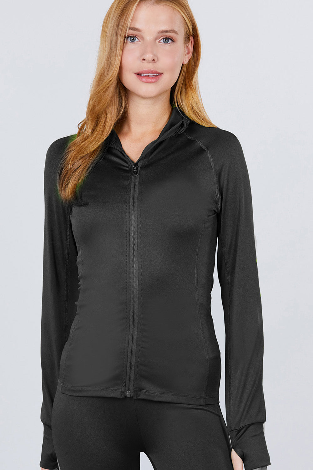 Women's Long Sleeve Zip Up Athletic Wear Sweater Jacket