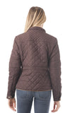 Quilted Padding Jacket With Suede Piping Detail