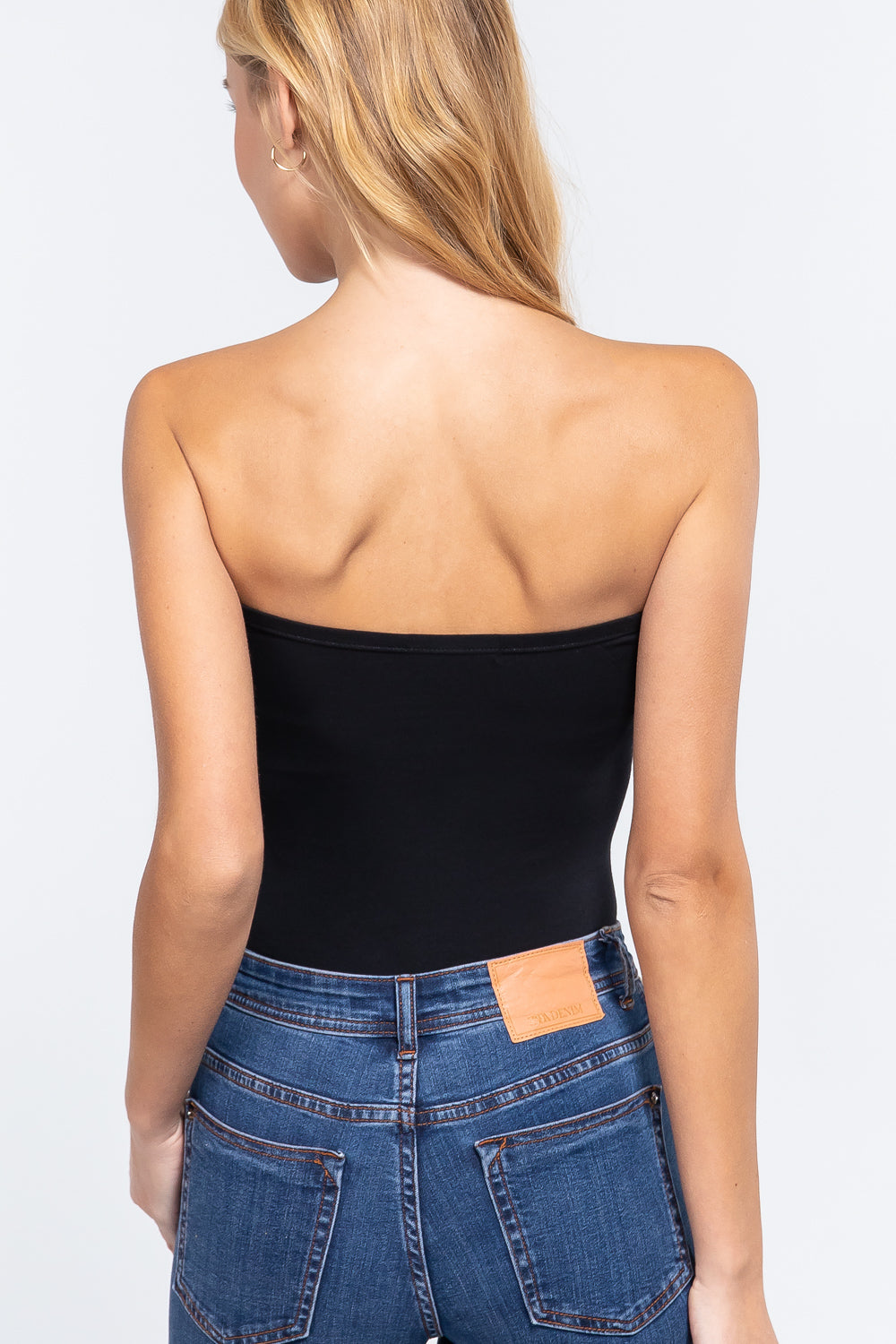 Women's Cotton Strapless Sexy Tube Bodysuit