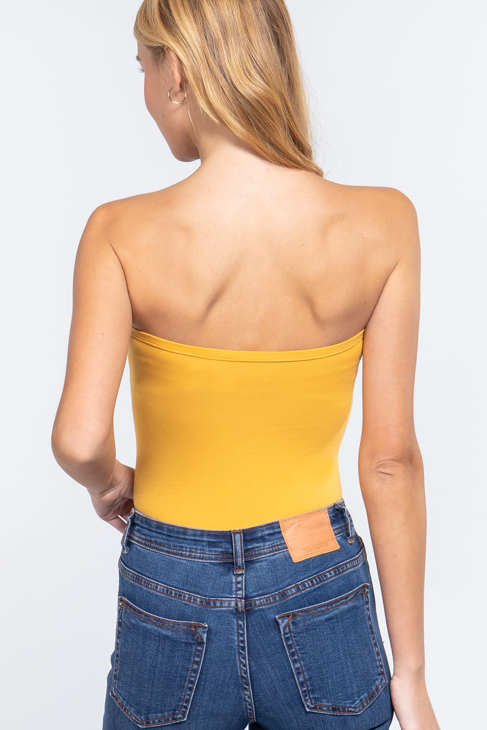 Women's Cotton Strapless Sexy Tube Bodysuit
