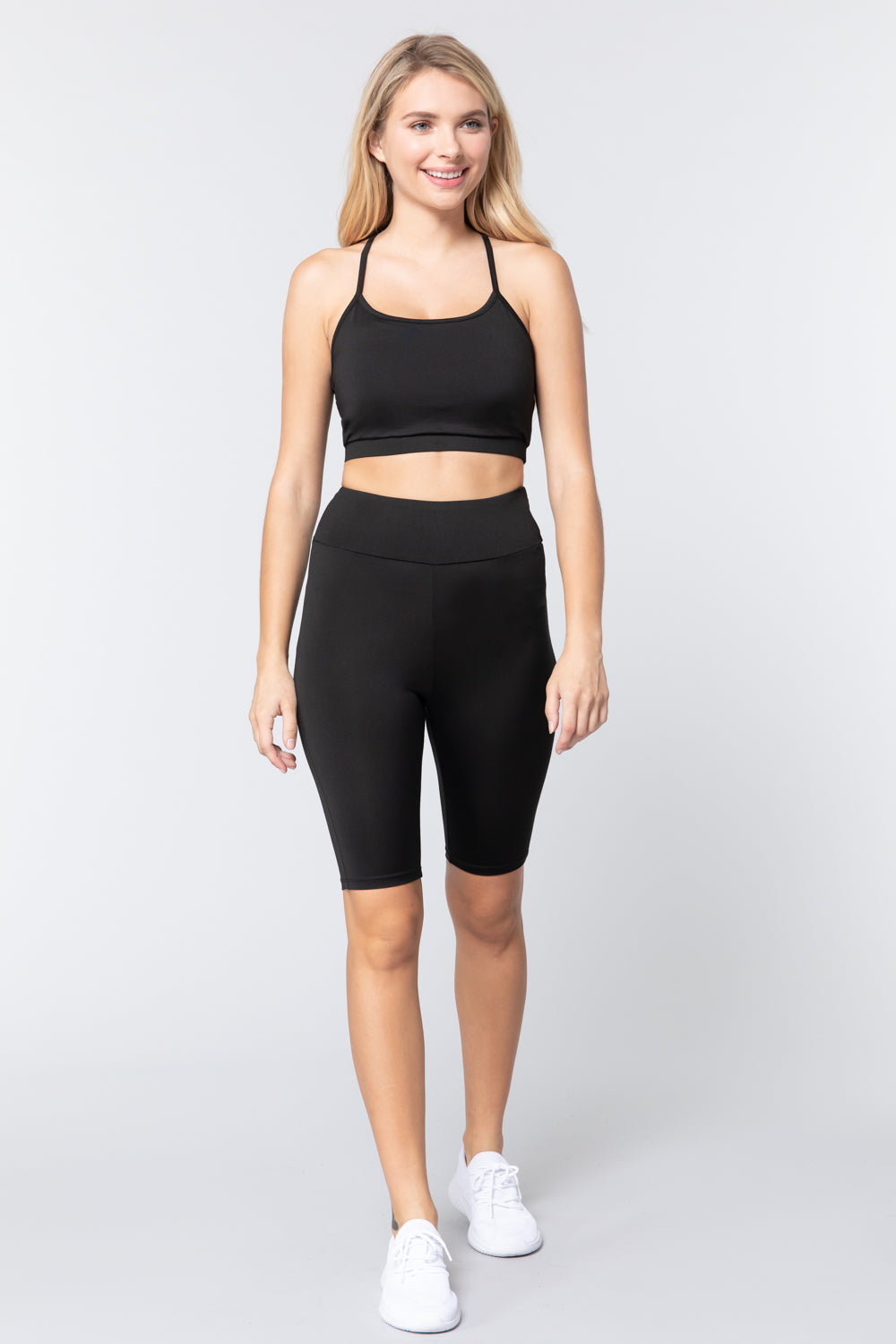 Women's Biker High Waist Yoga Workout Shorts