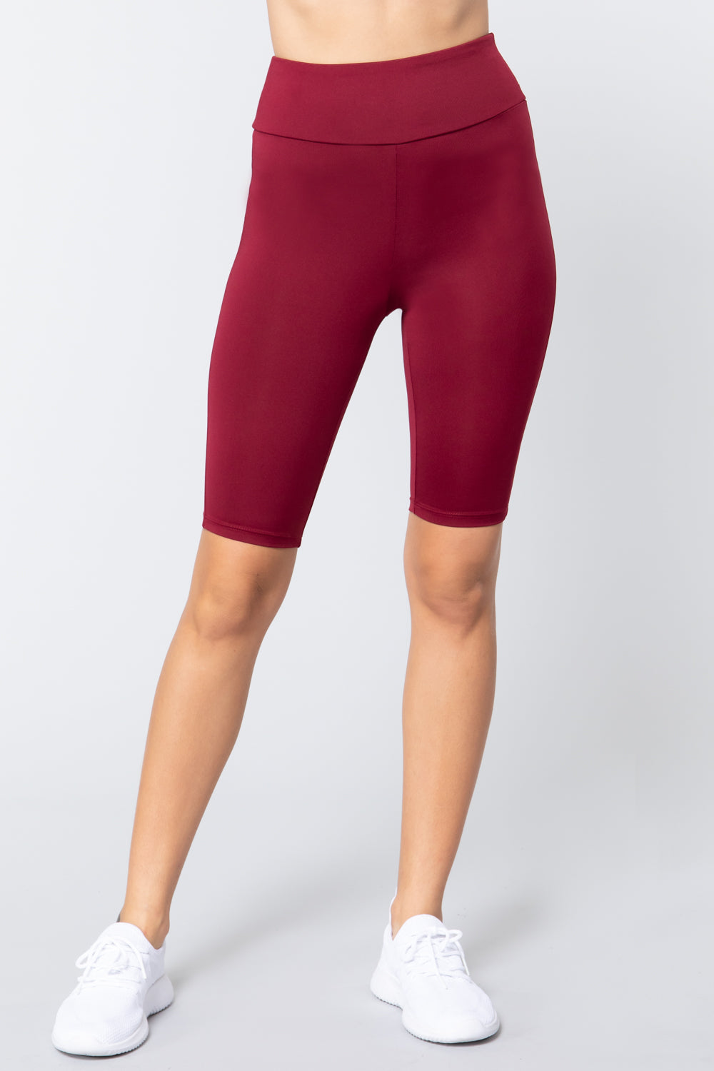 Women's Biker High Waist Yoga Workout Shorts