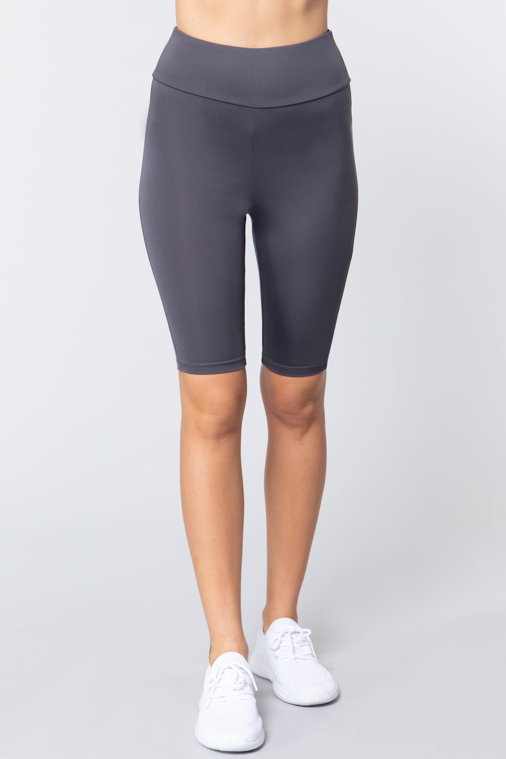 Women's Biker High Waist Yoga Workout Shorts