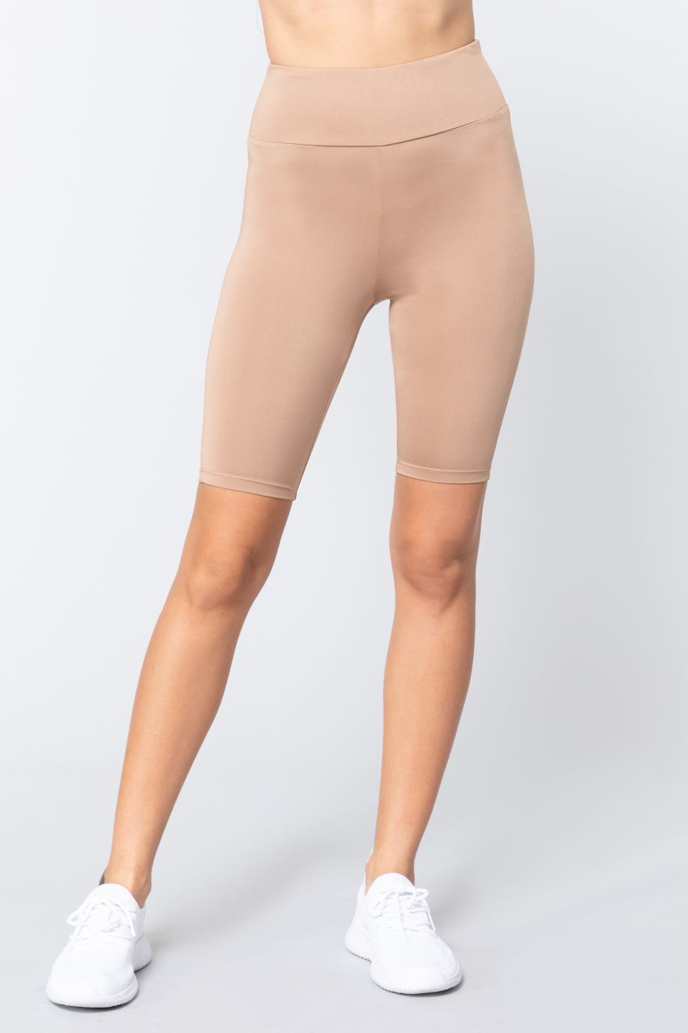 Women's Biker High Waist Yoga Workout Shorts