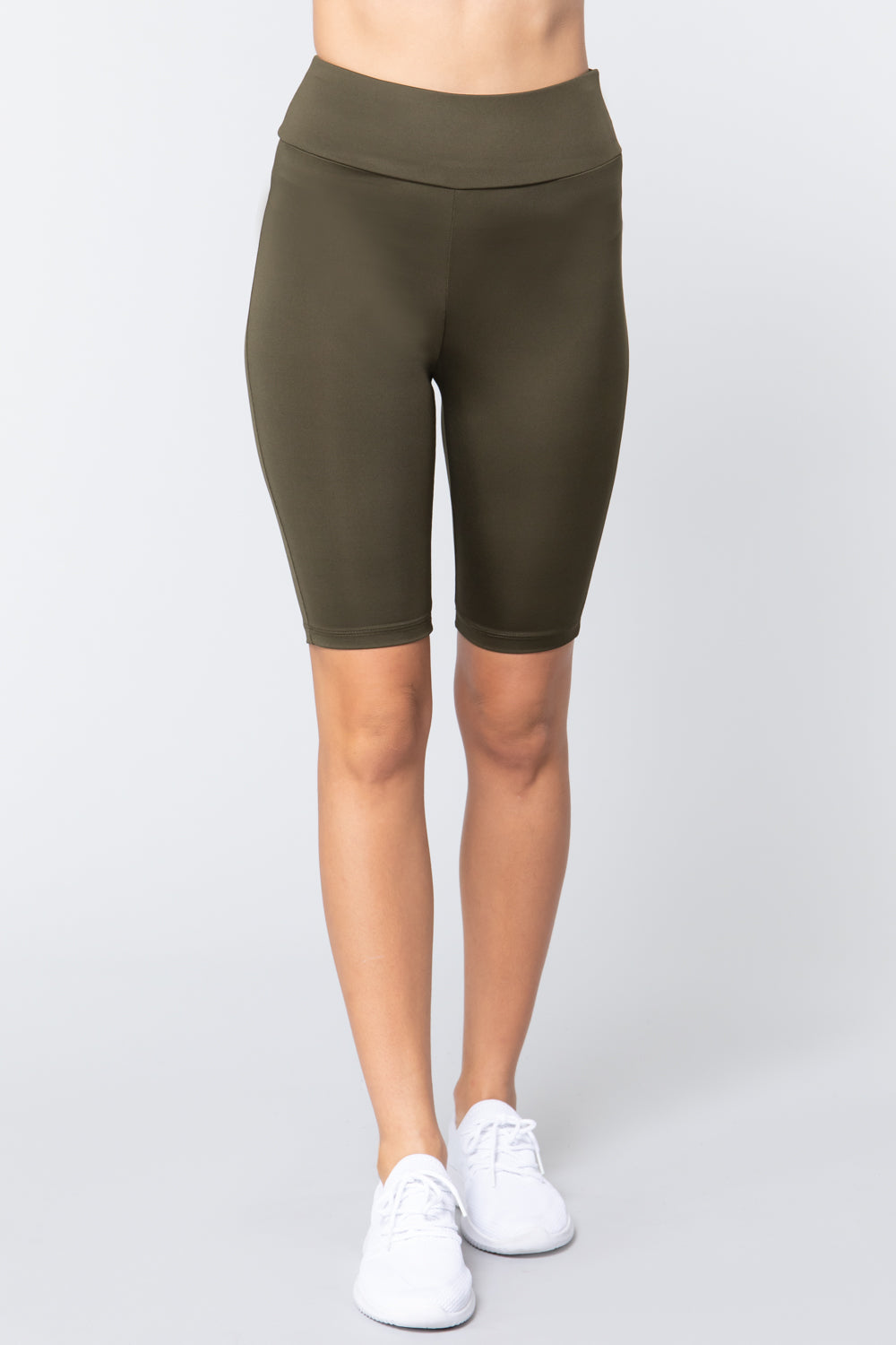 Women's Biker High Waist Yoga Workout Shorts