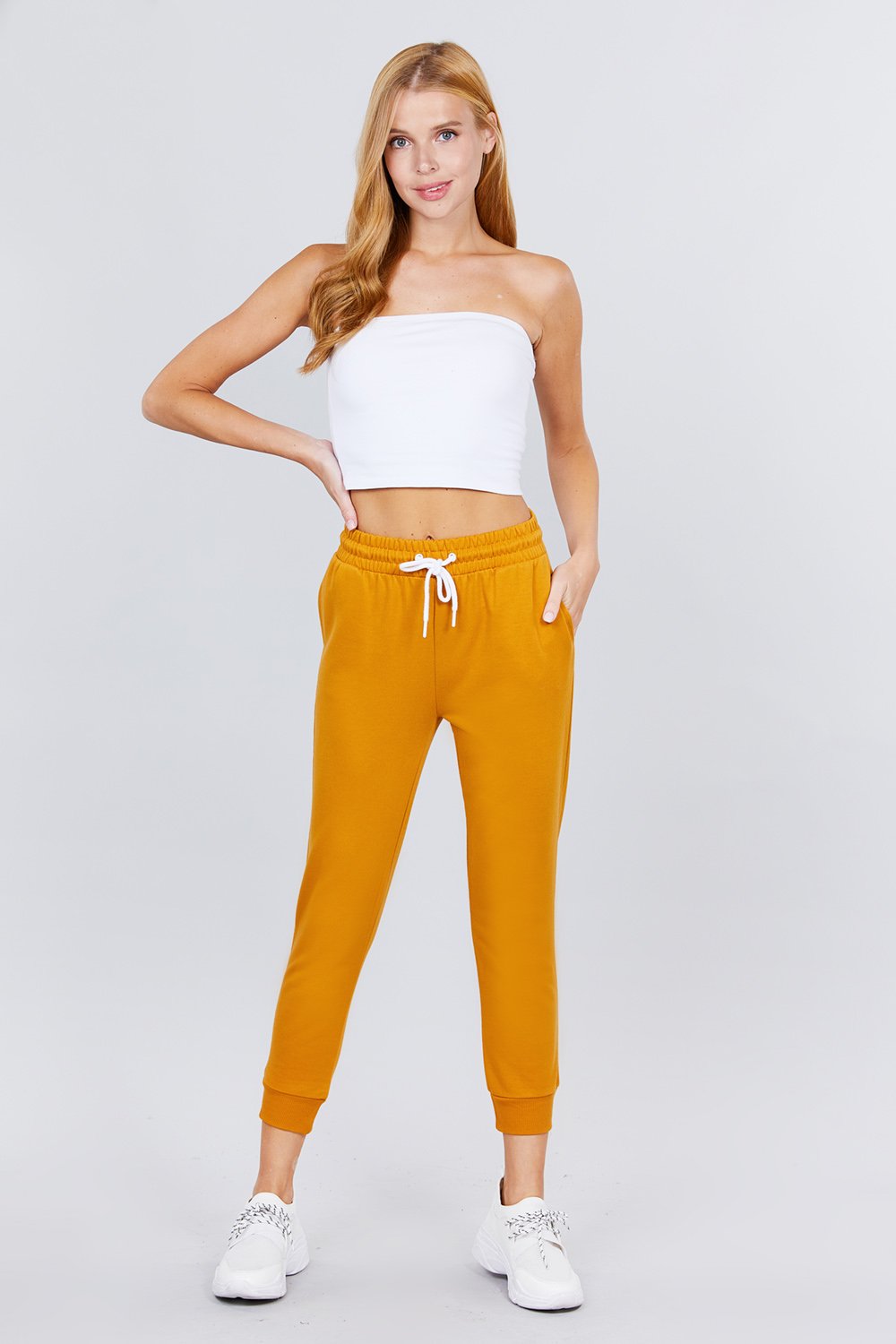 Women's Active Yoga French Terry Sweatpants Workout Joggers Pants
