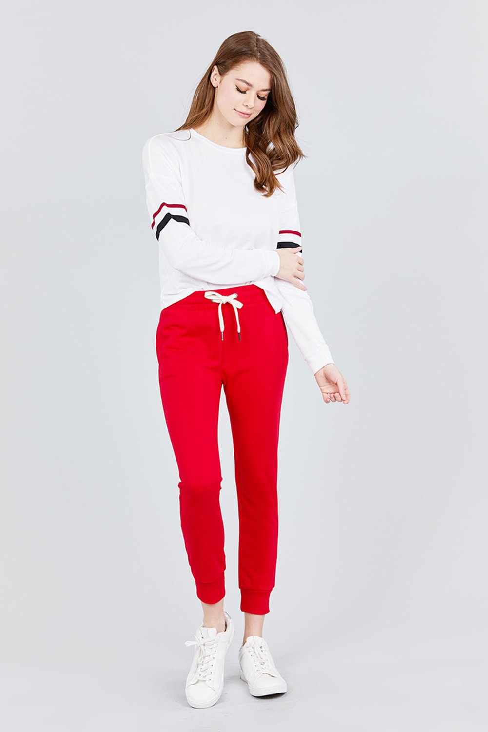 Women's Active Yoga French Terry Sweatpants Workout Joggers Pants