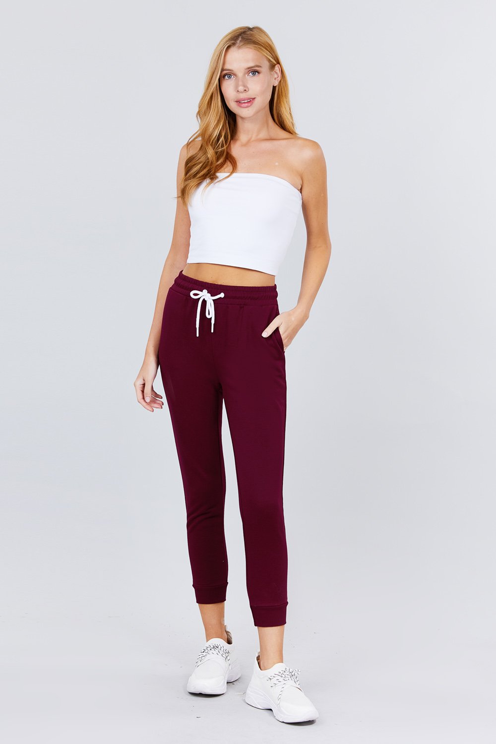 Women's Active Yoga French Terry Sweatpants Workout Joggers Pants