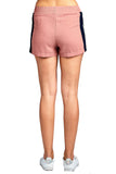 Elastic Waist Snap-On With Side Contrast Button Tearaway light Weight Shorts