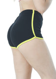 Elastic Waist Dolphin Binding Shorts