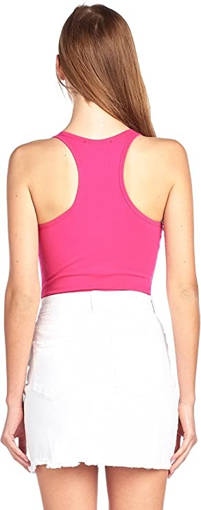 Sleeveless V Neck Solid Racer Back Snap Bottom Bodysuit