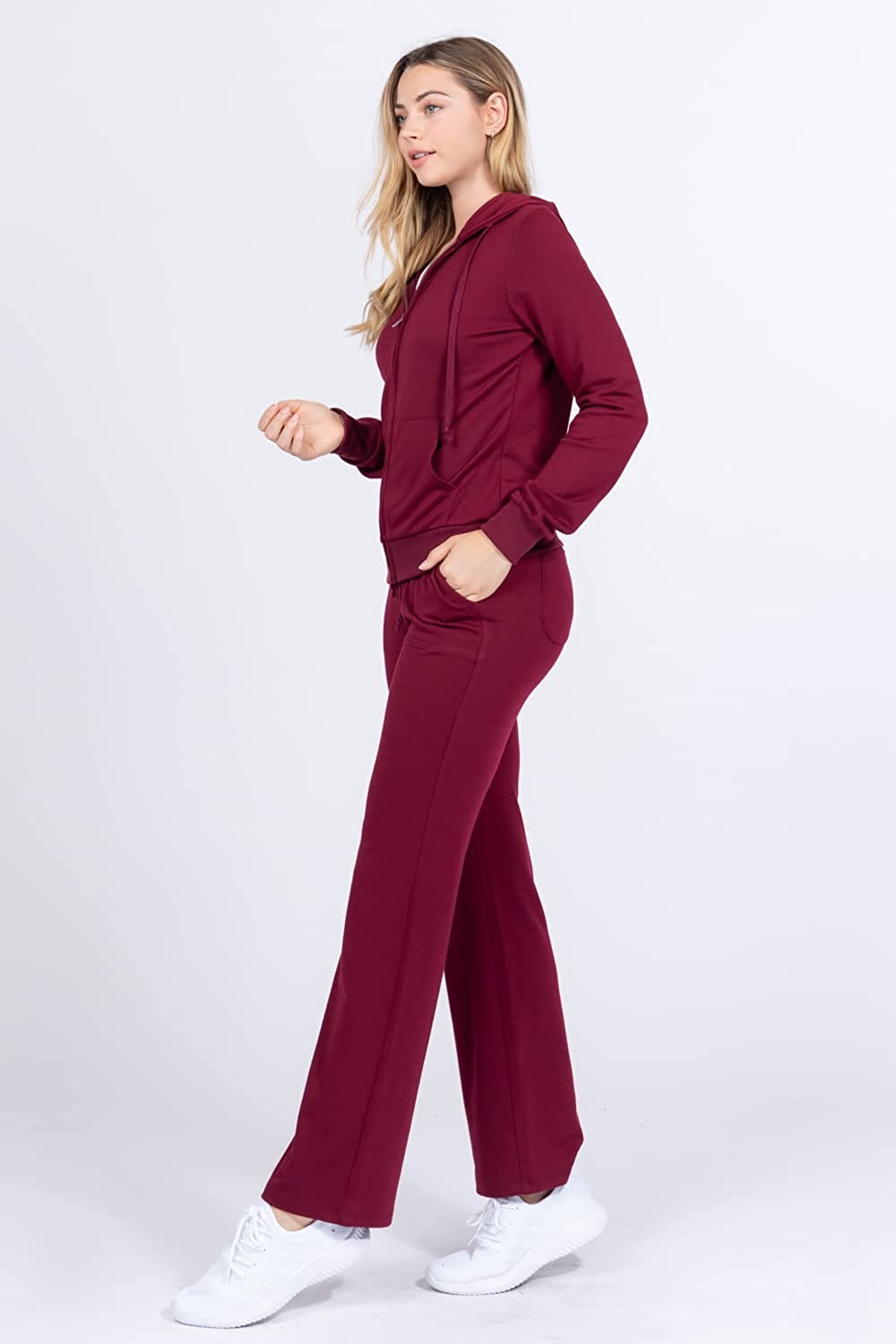 Khanomak Long Sleeve Hoodie Zip Up French Terry Suit