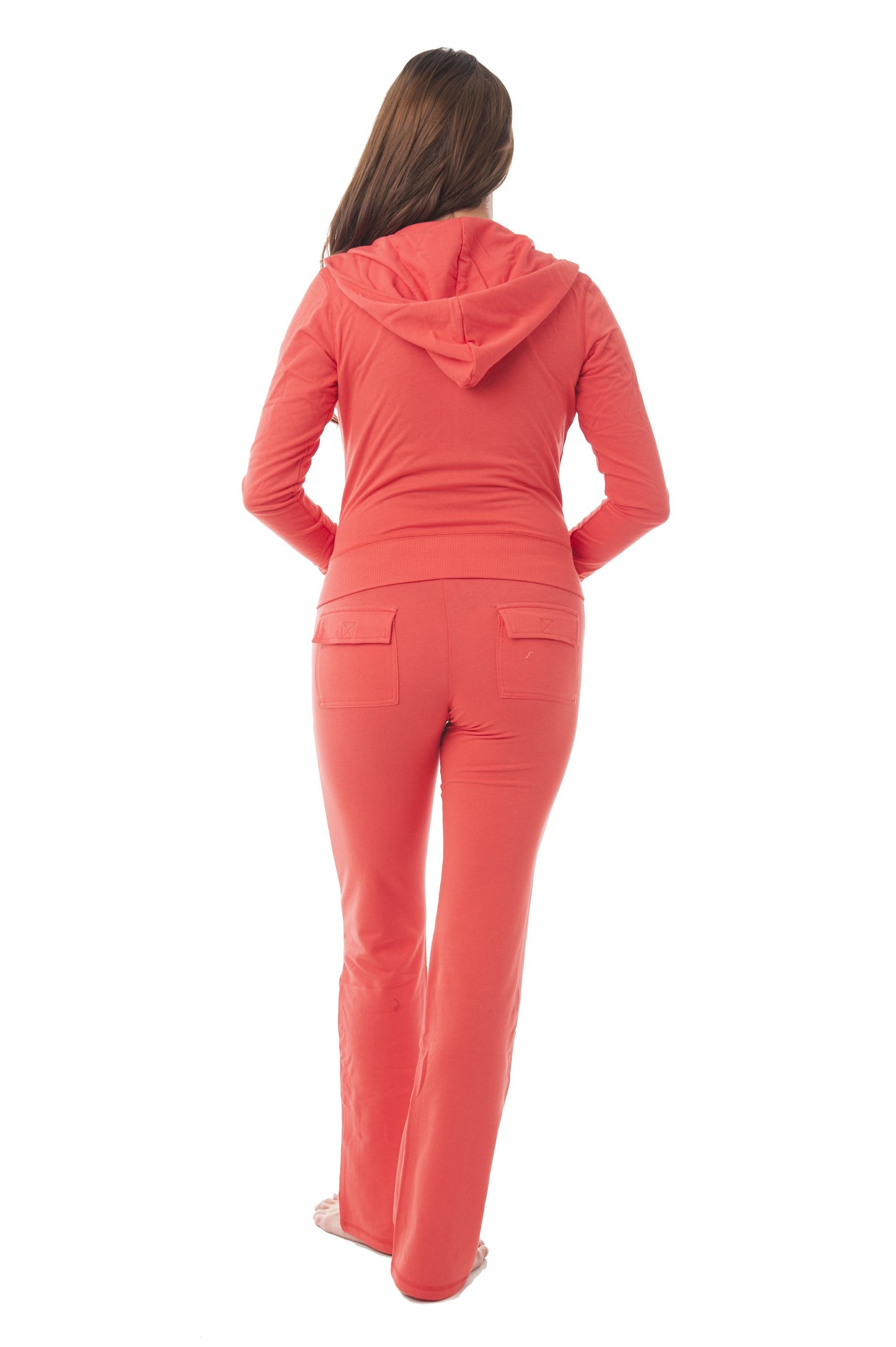 Long Sleeve Hoodie Zip Up Jacket & Long Pants Set French Terry Suit