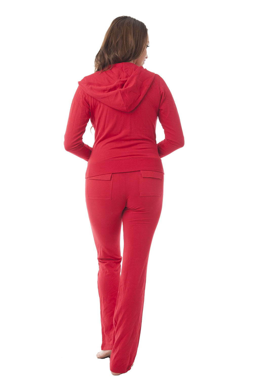 Long Sleeve Hoodie Zip Up Jacket & Long Pants Set French Terry Suit