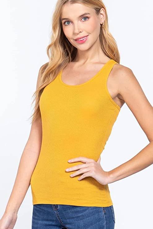 Khanomak Women's Sleeveless Racerback Scoop Neck Tank Top1