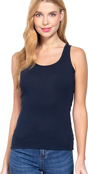 Khanomak Women's Sleeveless Racerback Scoop Neck Tank Top1