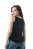 Sleeveless Crop Graphic Tee's "BLACK G"