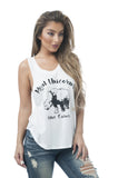 Khanomak Women's Sleeveless Shirt Tank Top Graphic Tee's Real Unicorns Have Curves